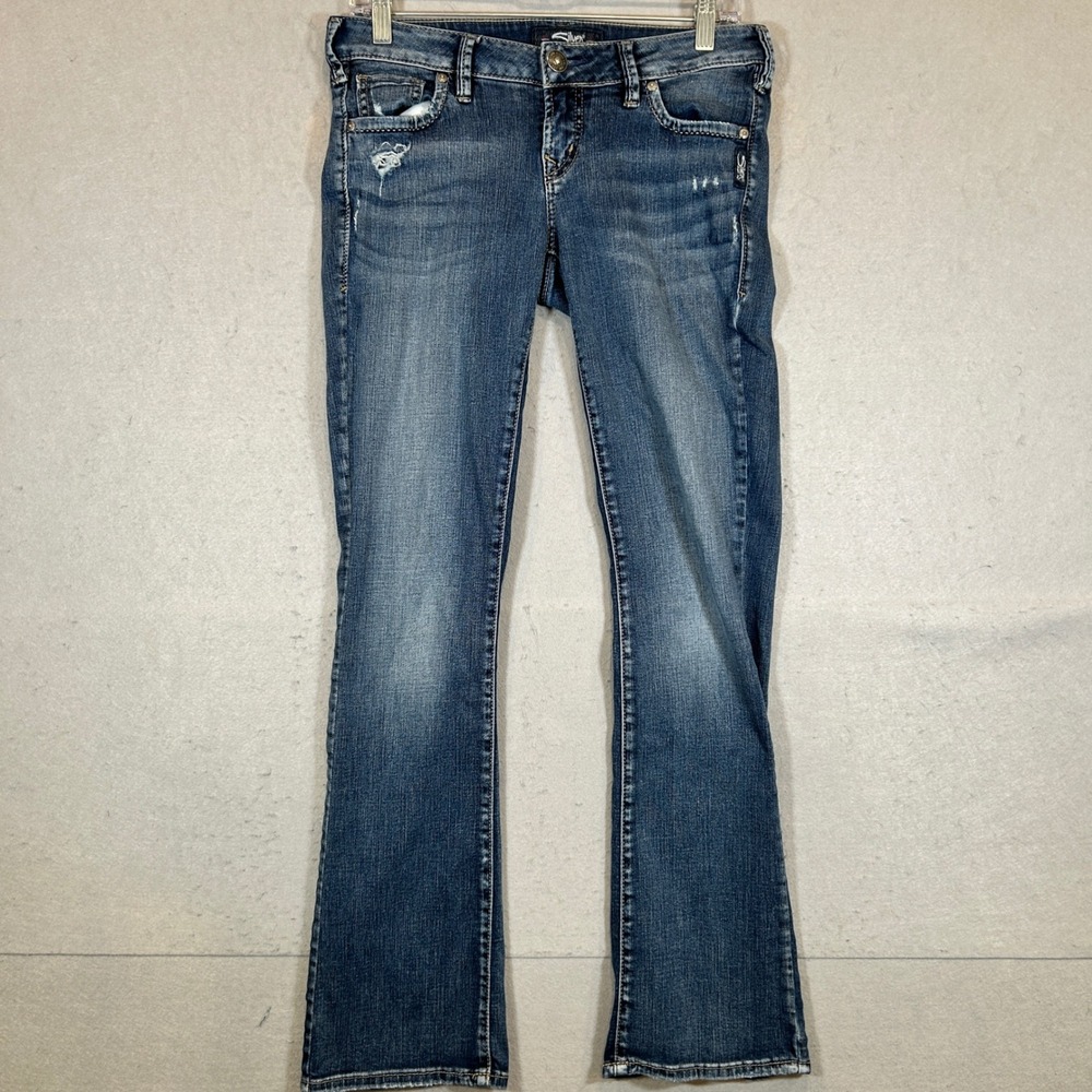 Silver Jeans Berkley Womens 27x31 Slim Boot Medium Wash